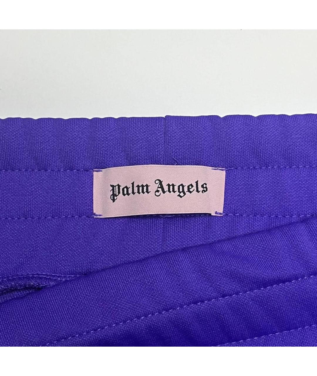 PALM ANGELS Фиолетовые полиэстеровые повседневные брюки, фото 3