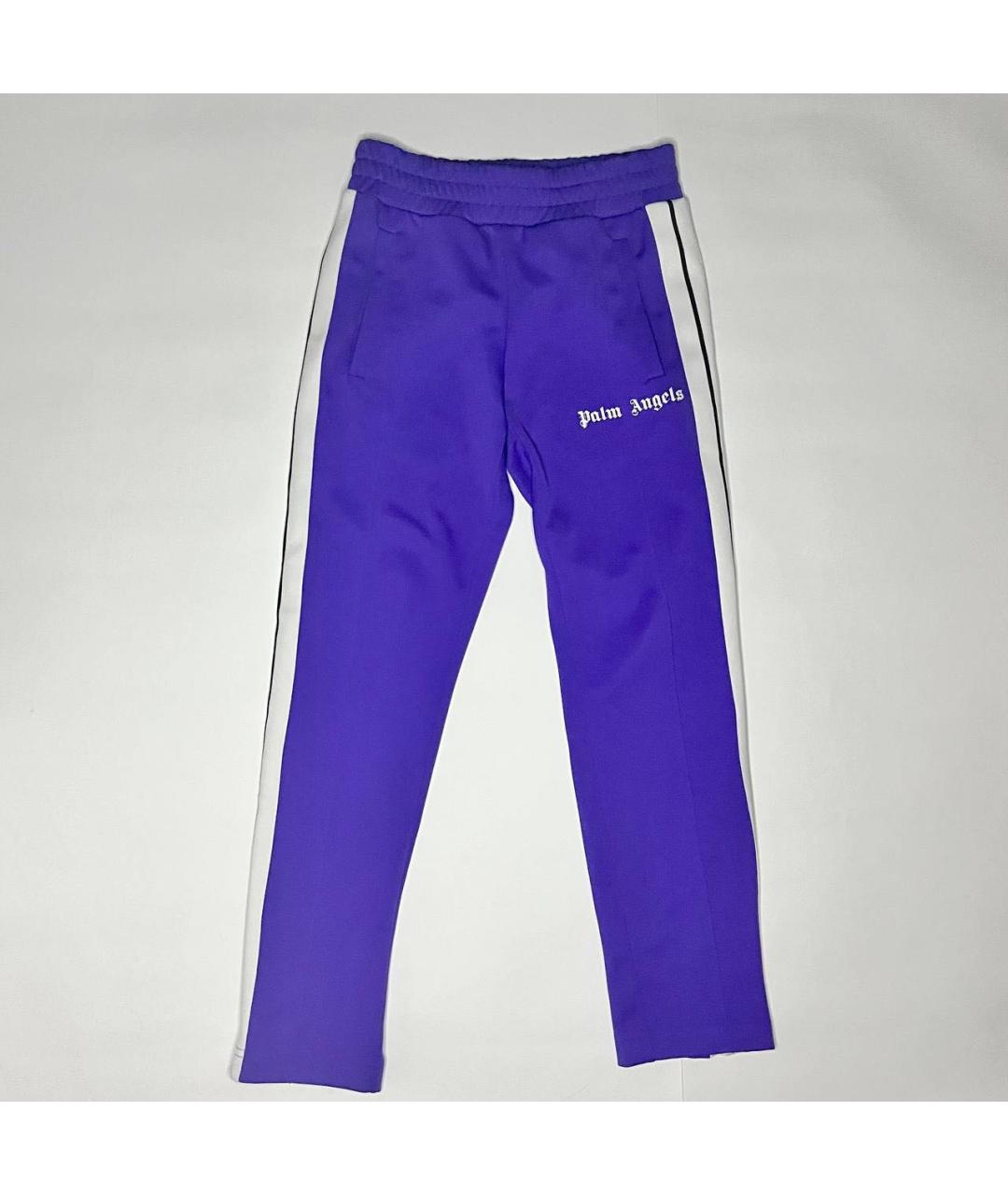 PALM ANGELS Фиолетовые полиэстеровые повседневные брюки, фото 5