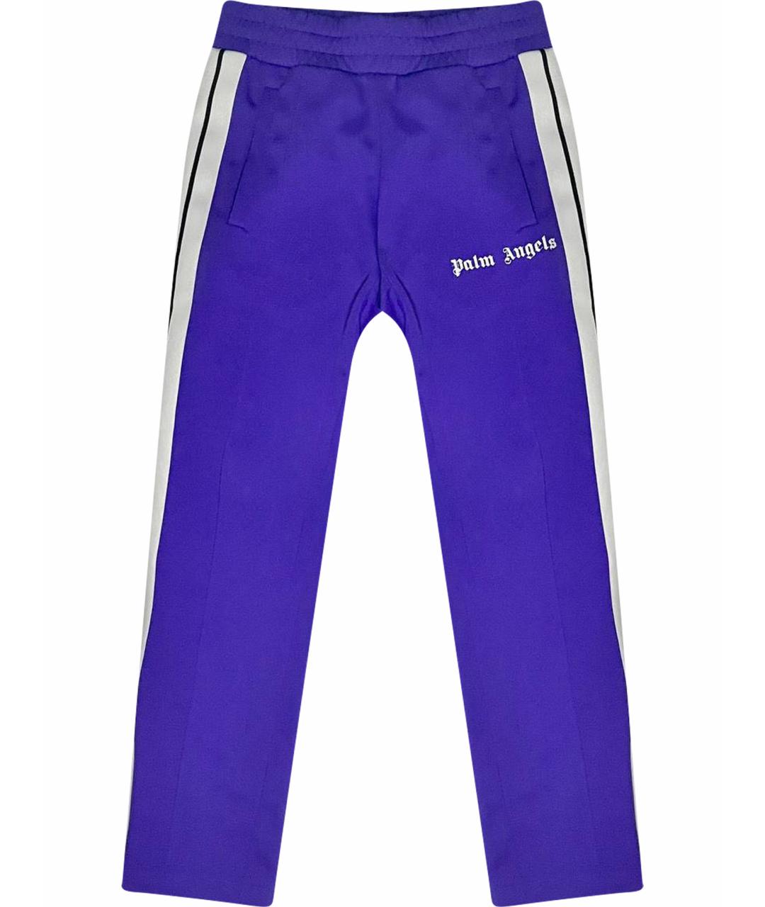 PALM ANGELS Фиолетовые полиэстеровые повседневные брюки, фото 1
