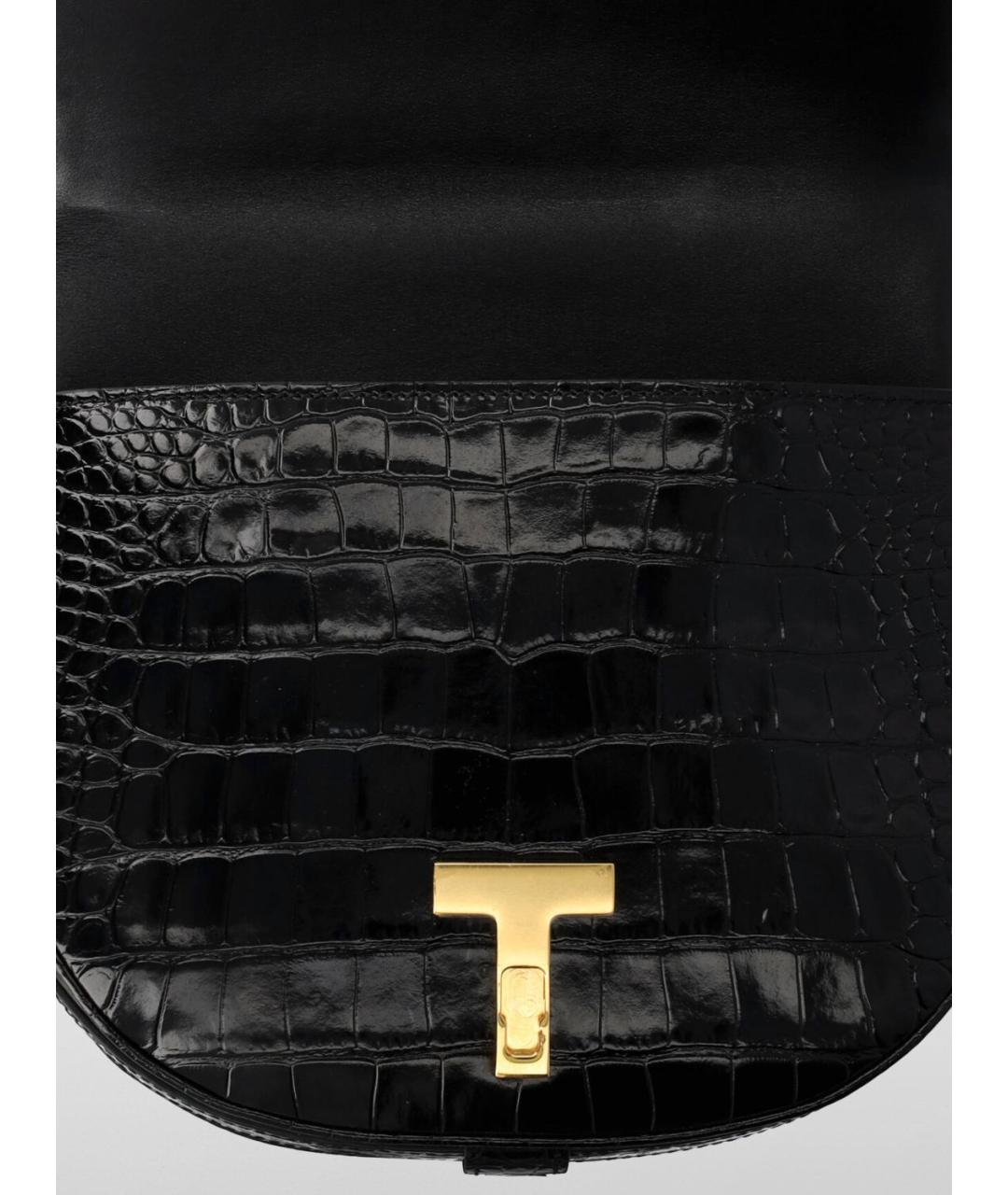 TOM FORD Черная кожаная сумка через плечо, фото 4