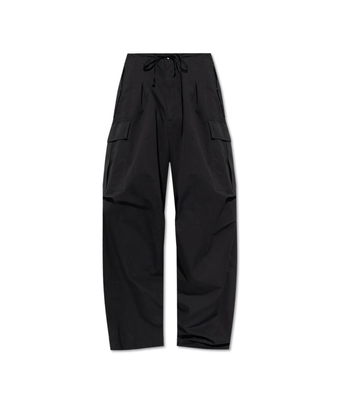 ALEXANDER MCQUEEN Черные хлопковые повседневные брюки, фото 1