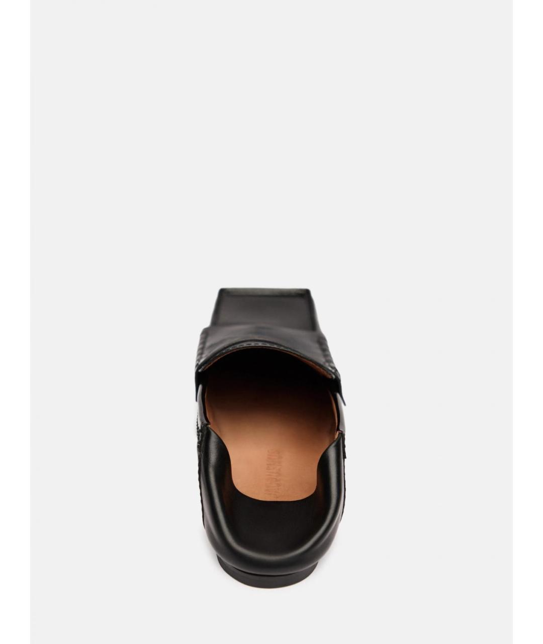 JACQUEMUS Черные лоферы из лакированной кожи, фото 3