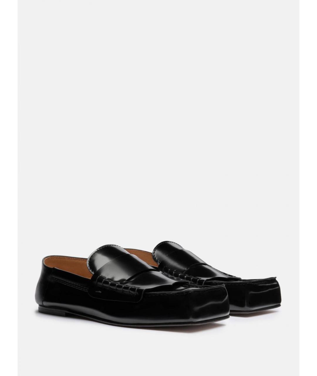 JACQUEMUS Черные лоферы из лакированной кожи, фото 2