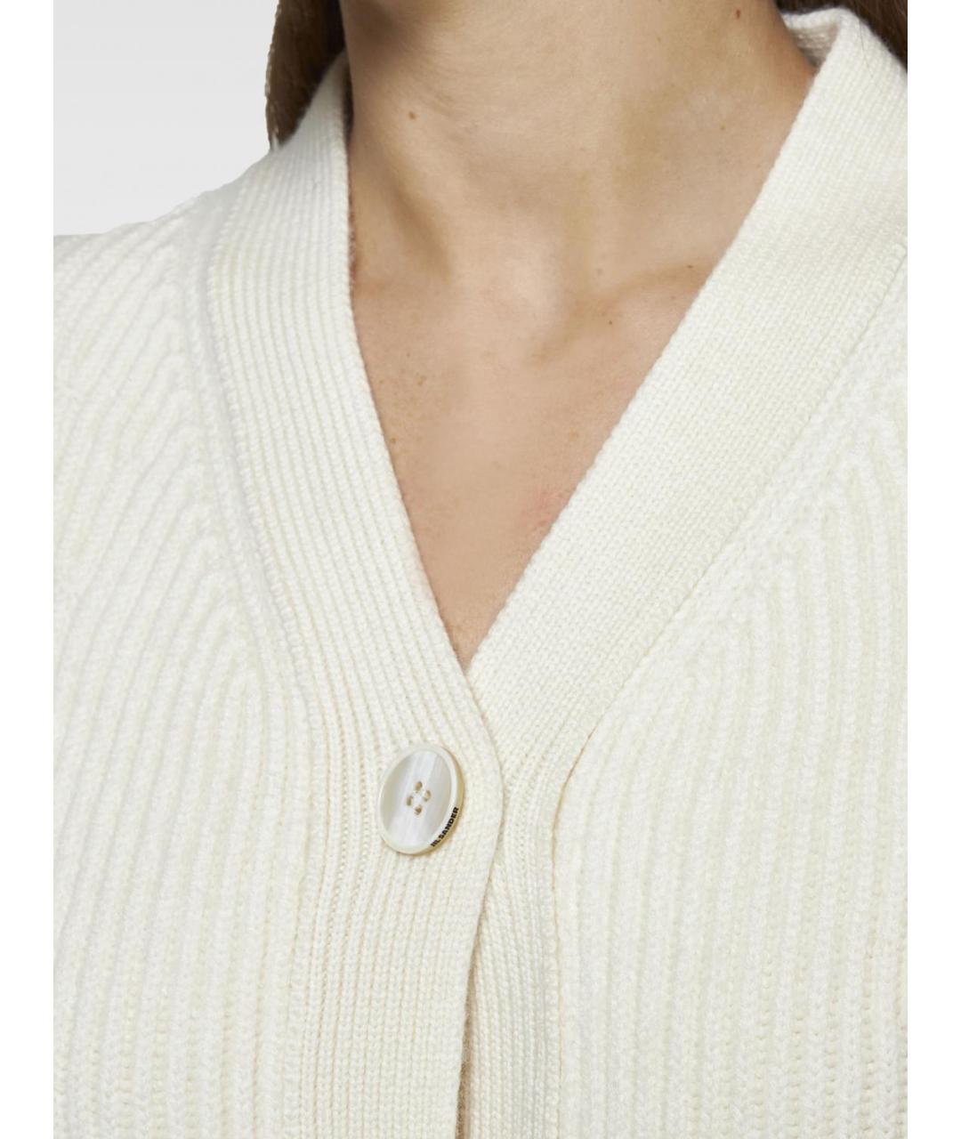 JIL SANDER Бежевый кардиган, фото 4