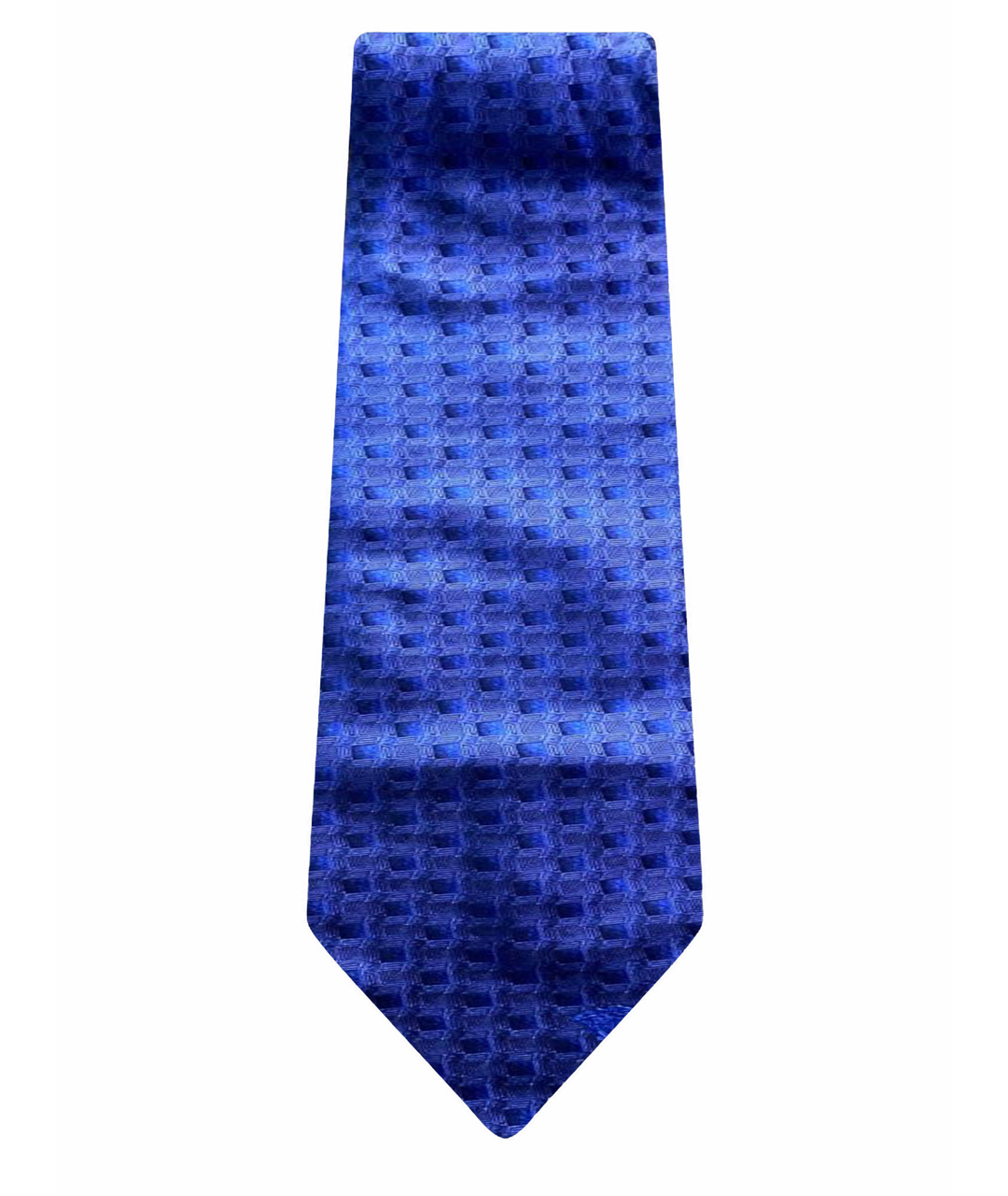 VERSACE Синий шелковый галстук, фото 1