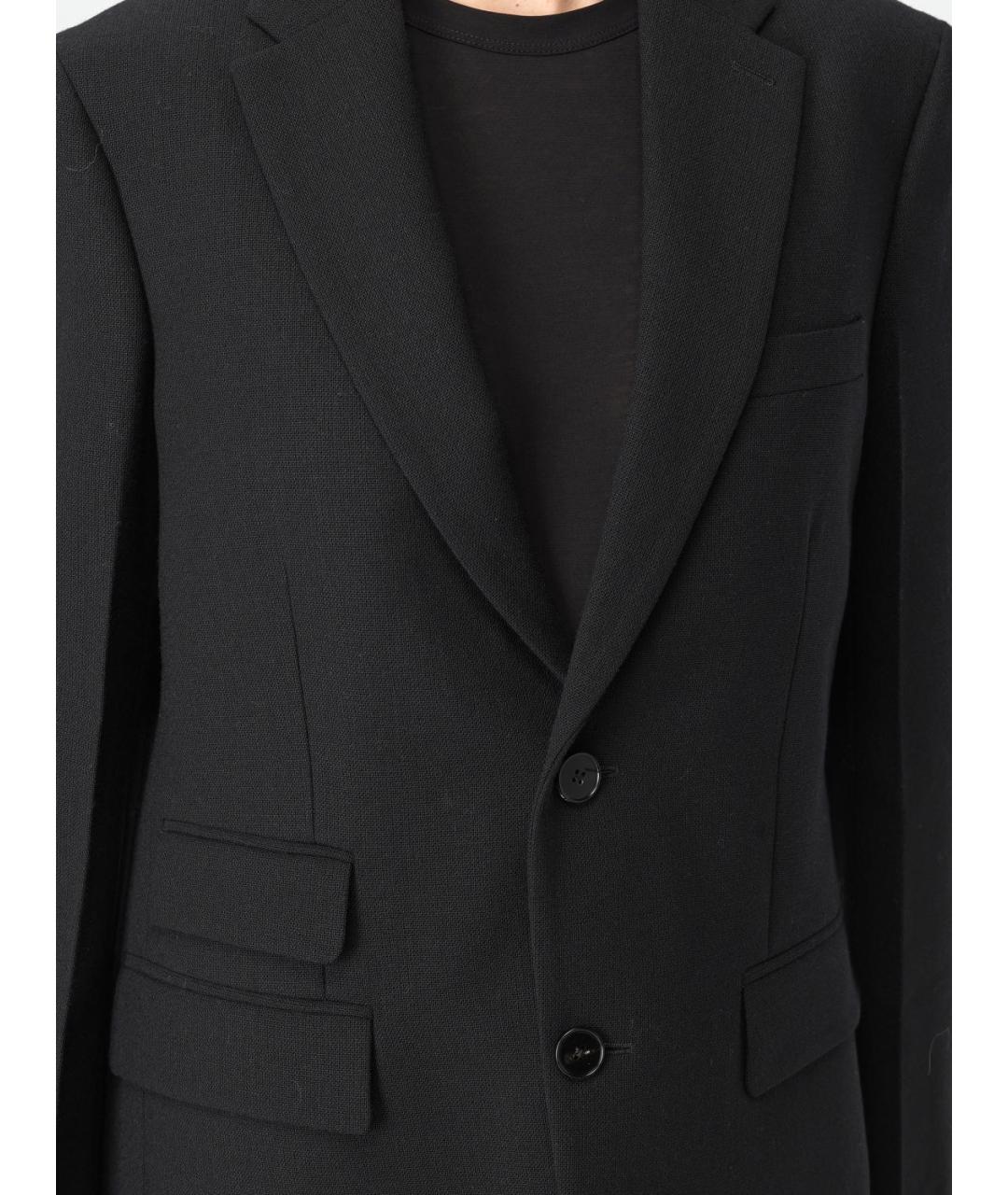 JIL SANDER Черный шерстяной жакет/пиджак, фото 6