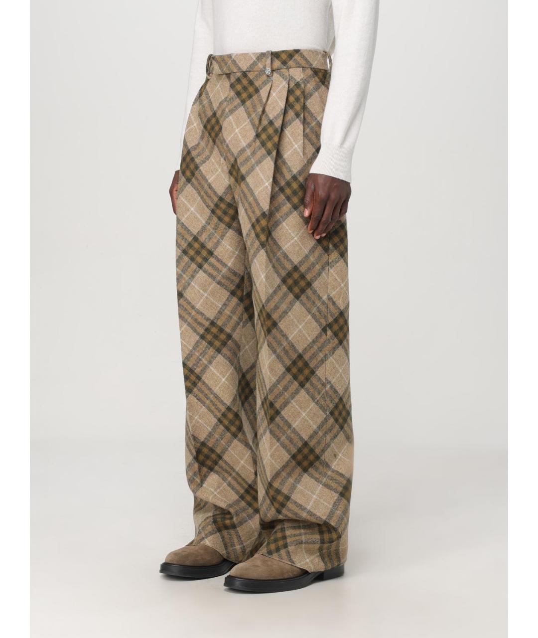 BURBERRY Мульти повседневные брюки, фото 3