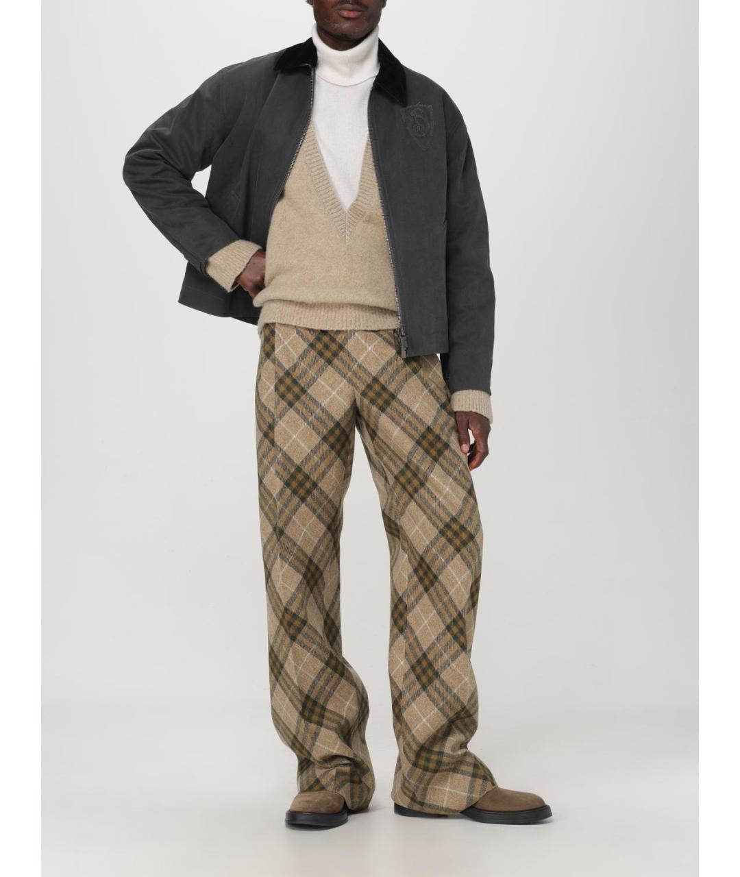 BURBERRY Мульти повседневные брюки, фото 5