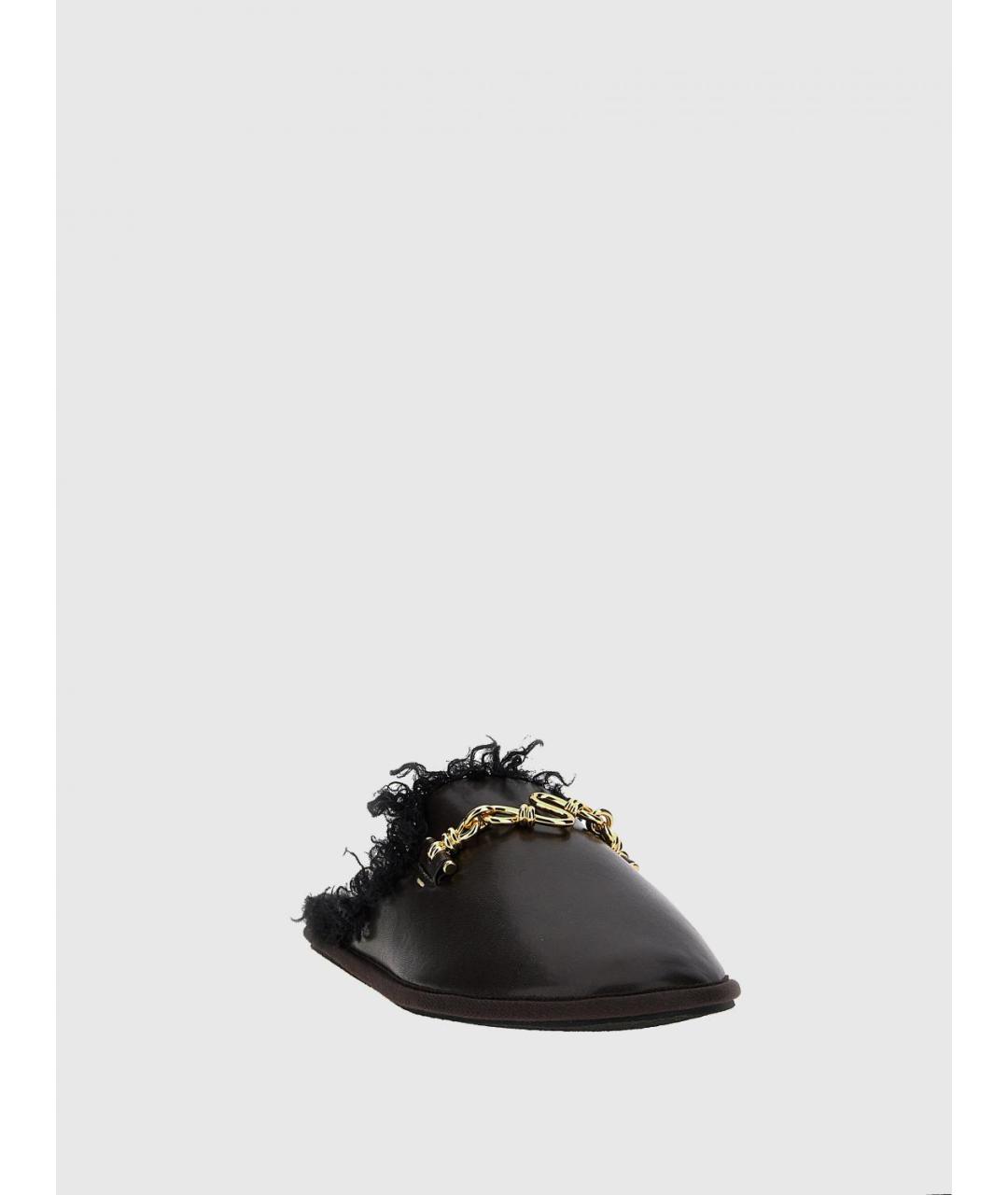 STELLA MCCARTNEY Черные мюли из искусственной кожи, фото 2