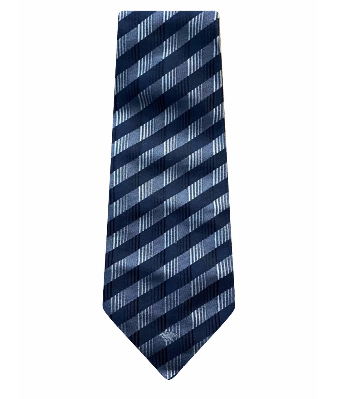 VERSACE Черный шелковый галстук, фото 1