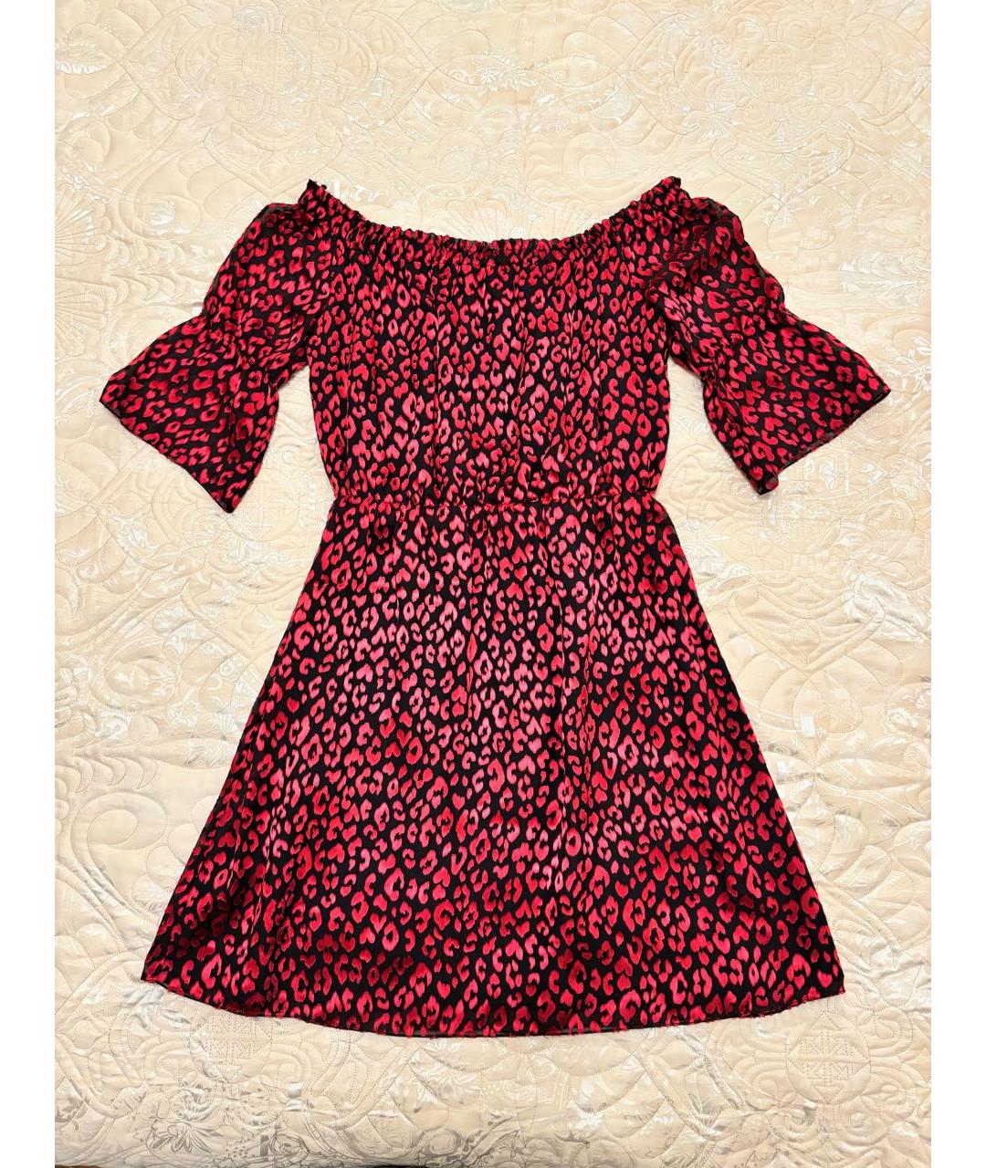 SAINT LAURENT Мульти шелковое повседневное платье, фото 2