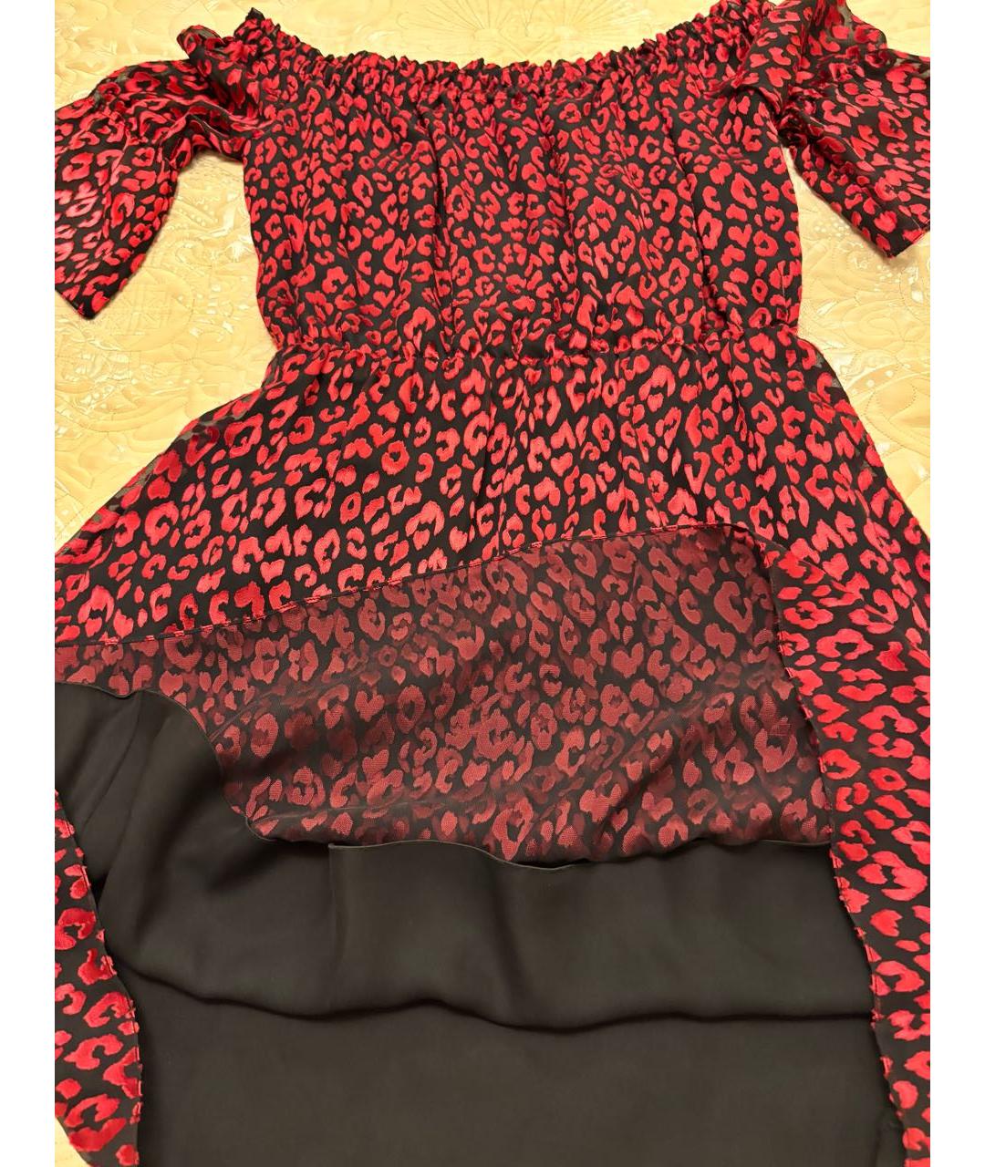 SAINT LAURENT Мульти шелковое повседневное платье, фото 4