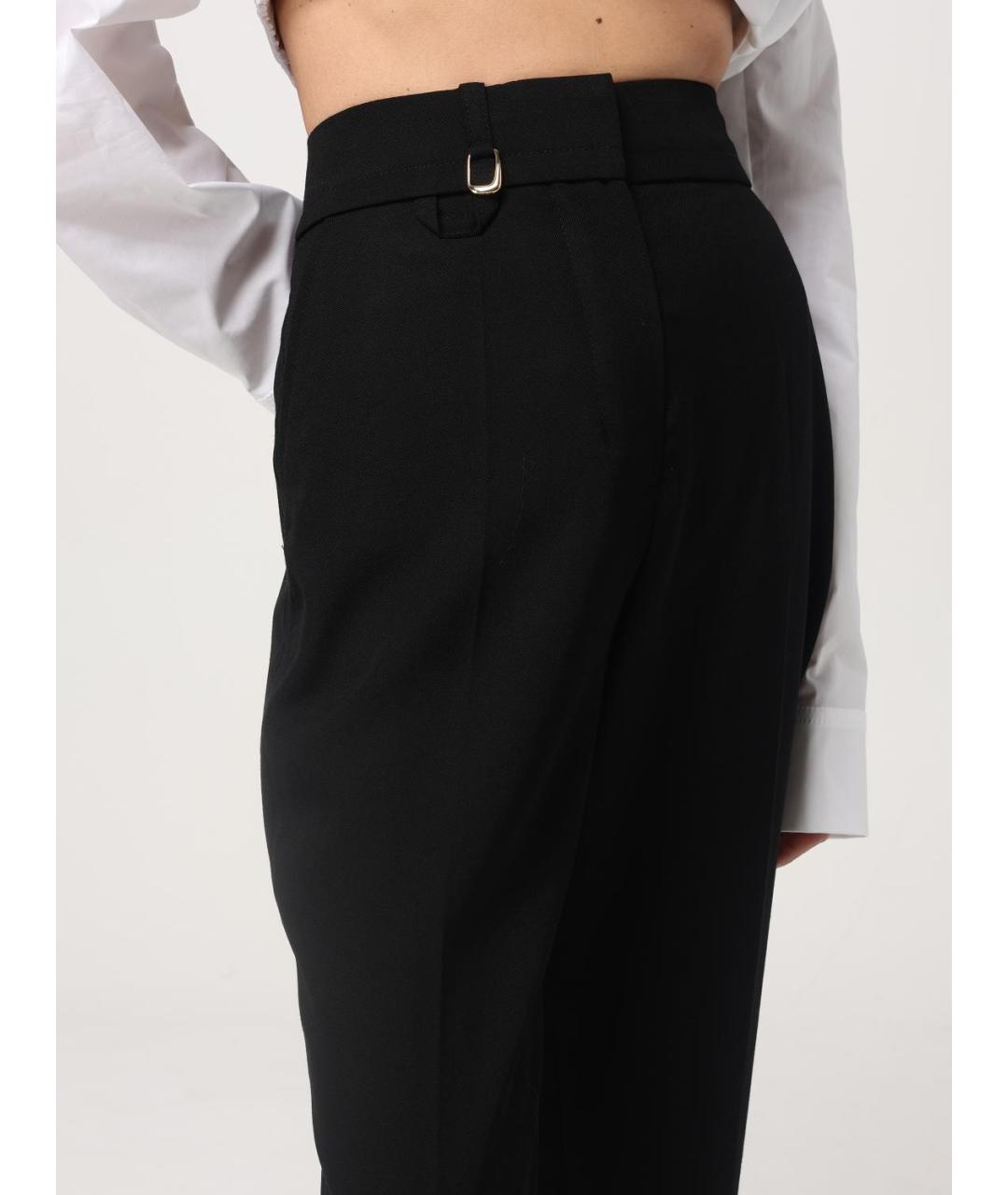 JACQUEMUS Черные прямые брюки, фото 6