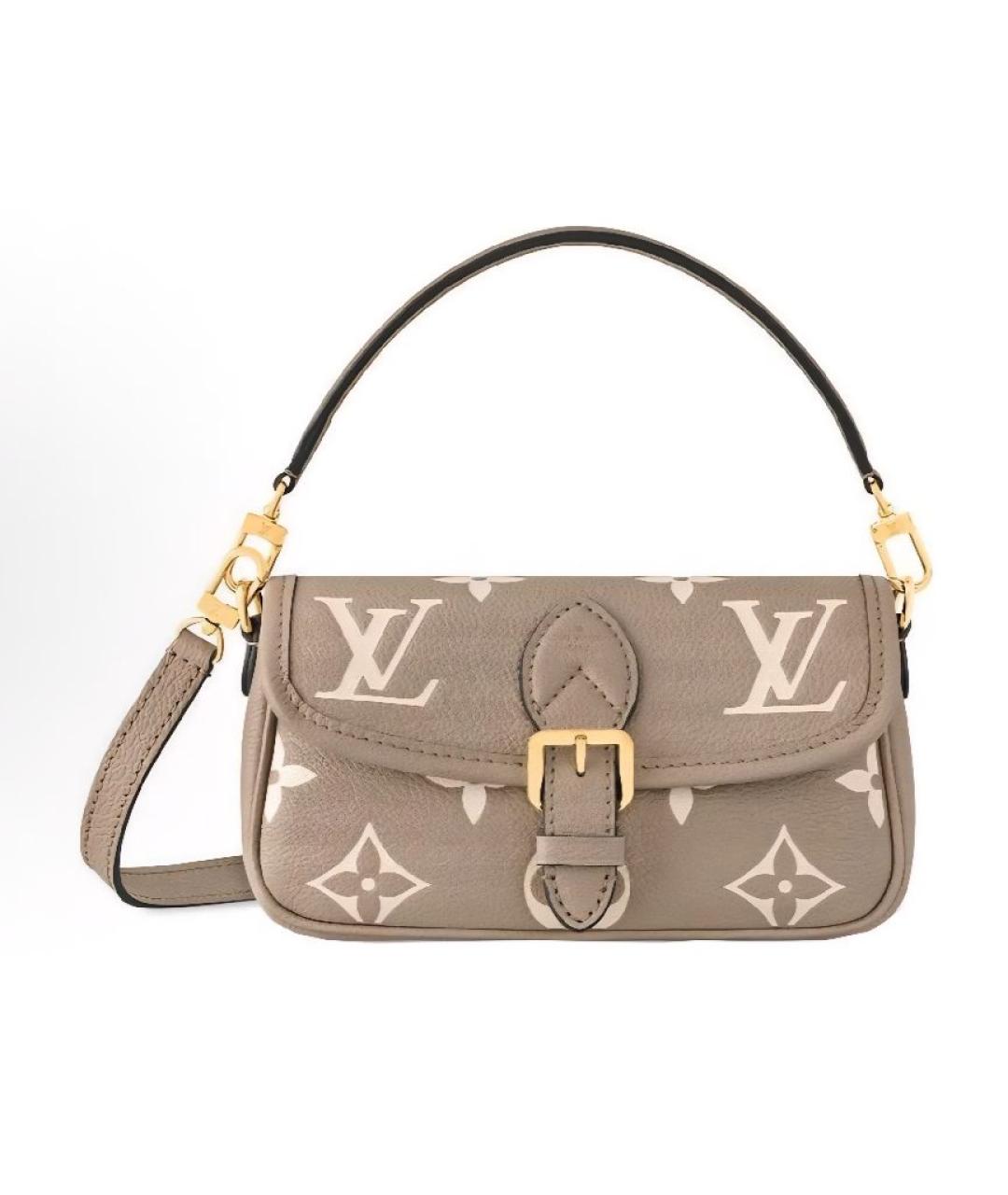 LOUIS VUITTON Бежевая сумка с короткими ручками, фото 8