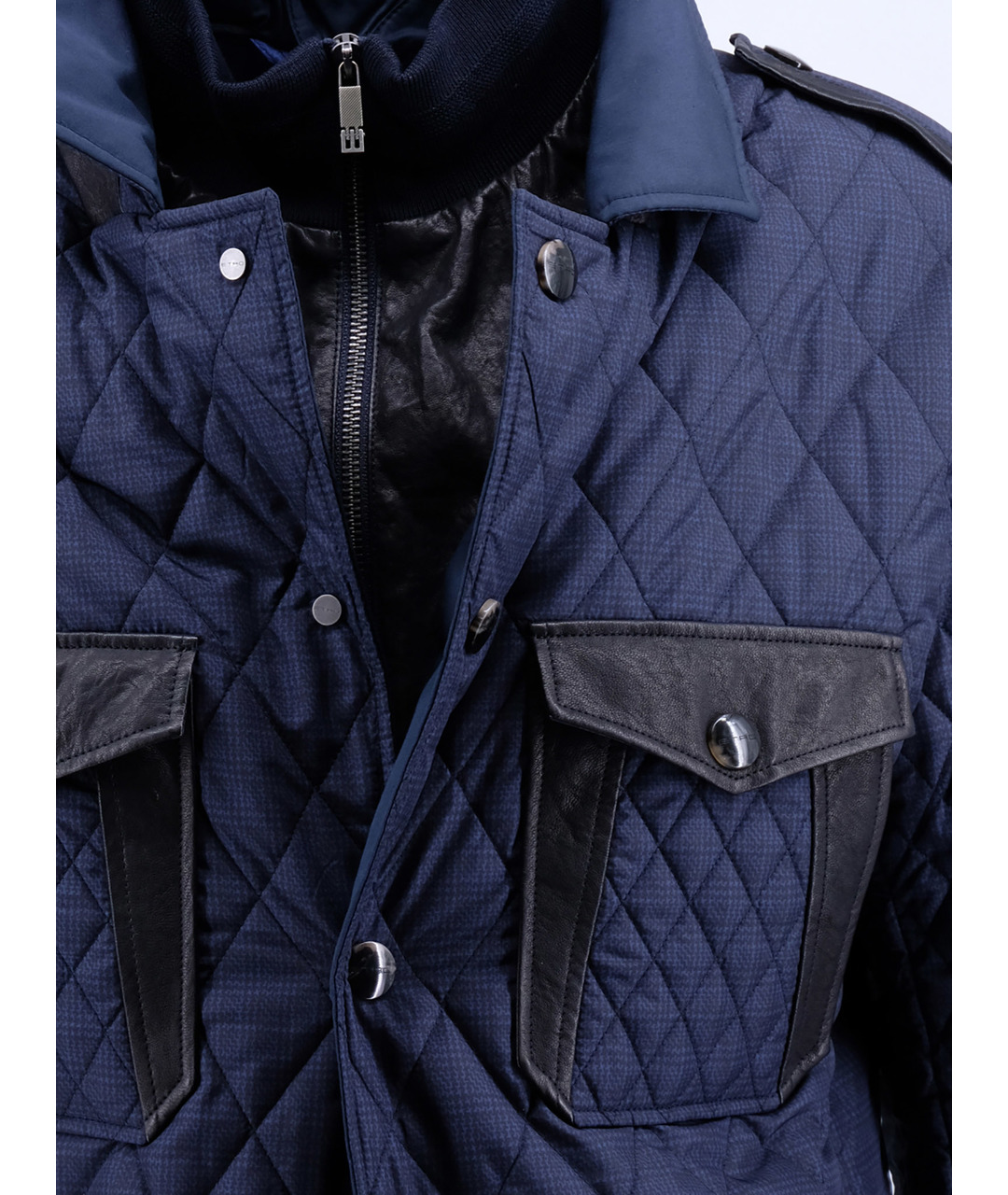 ETRO Темно-синяя хлопковая куртка, фото 3