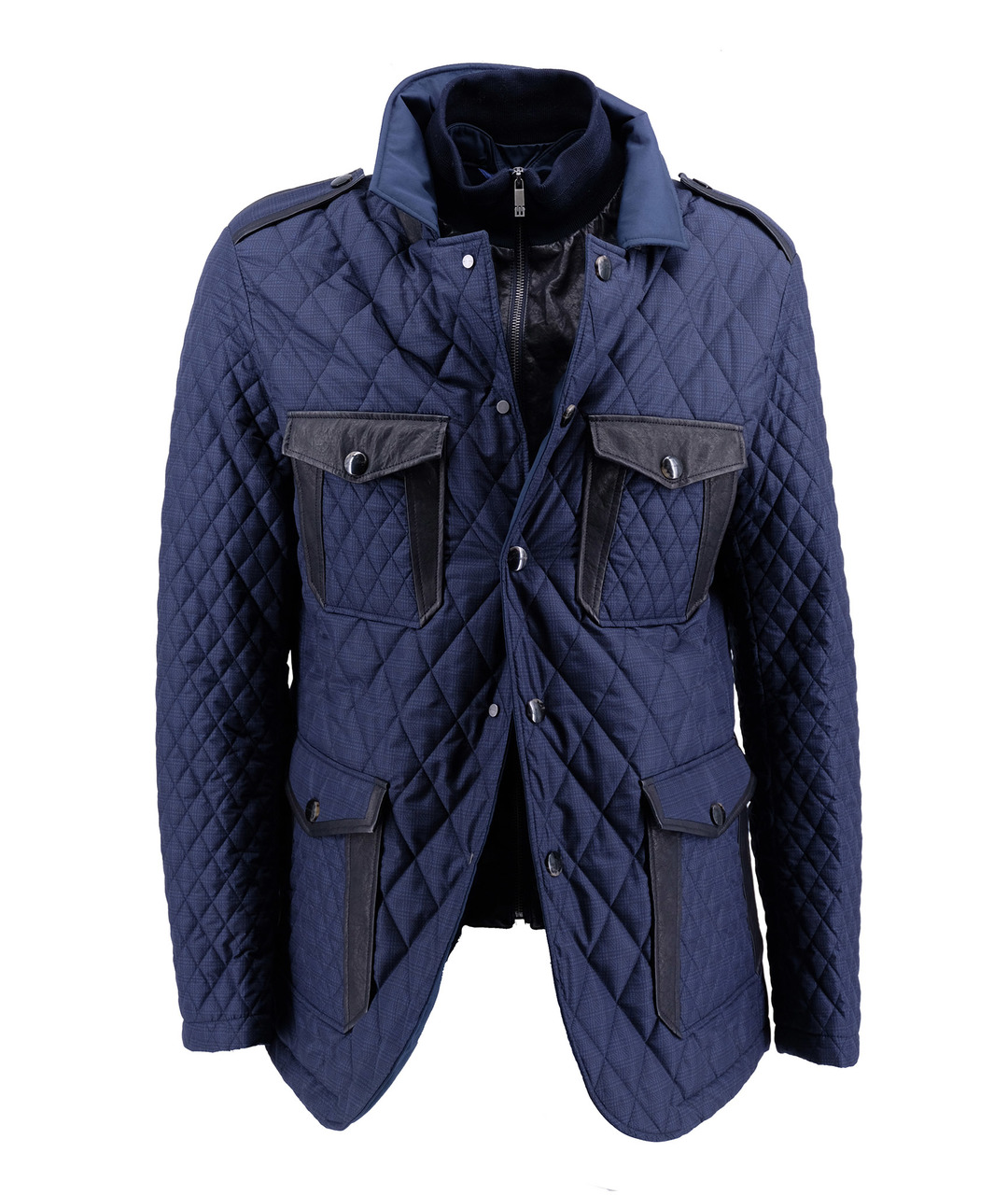 ETRO Темно-синяя хлопковая куртка, фото 1