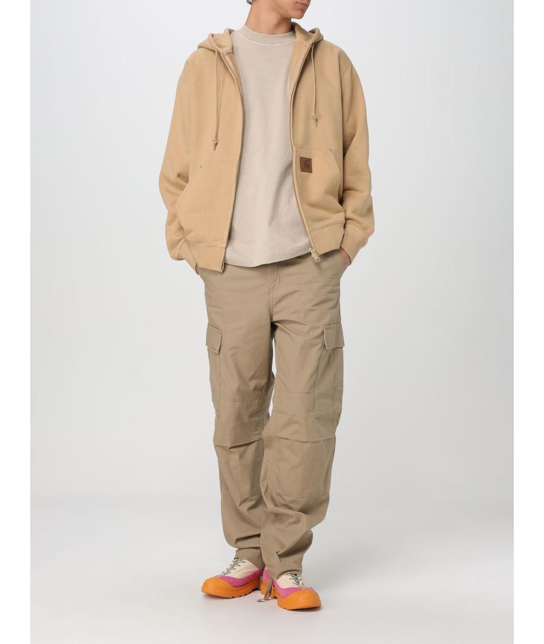 CARHARTT WIP Бежевые повседневные брюки, фото 3