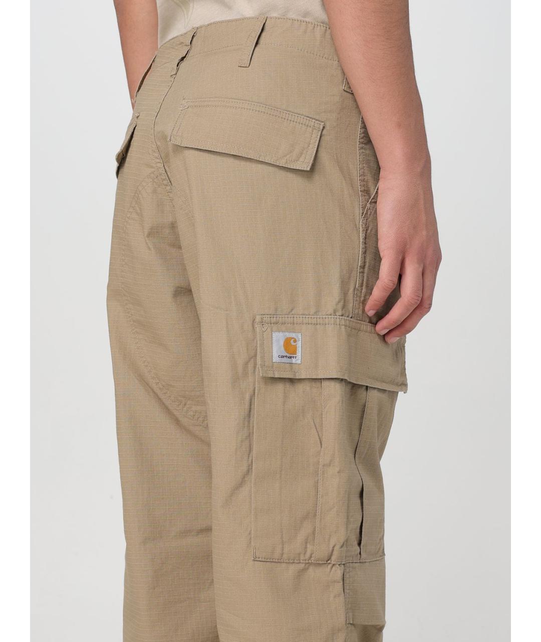 CARHARTT WIP Бежевые повседневные брюки, фото 5