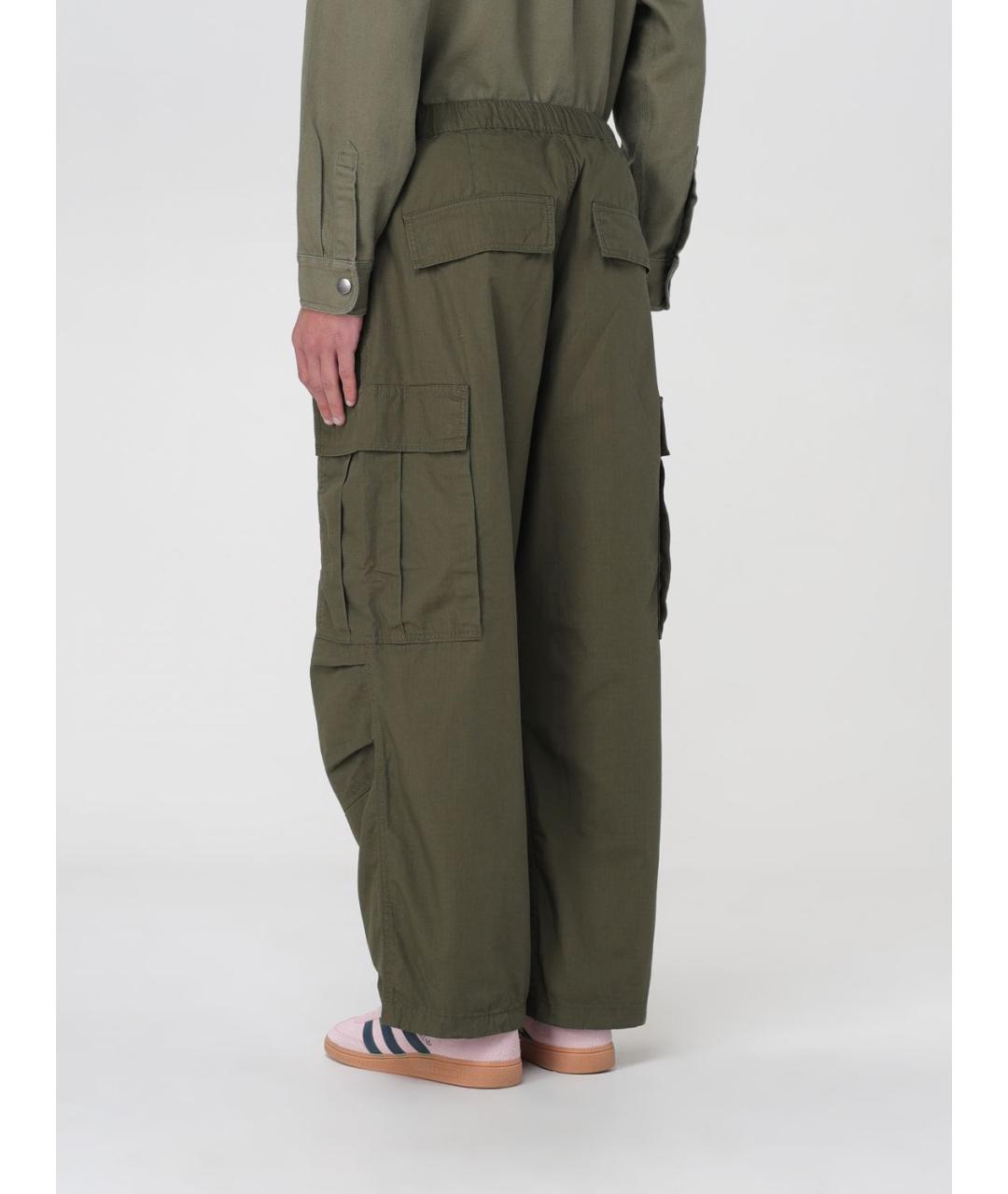 CARHARTT WIP Зеленые хлопковые повседневные брюки, фото 4