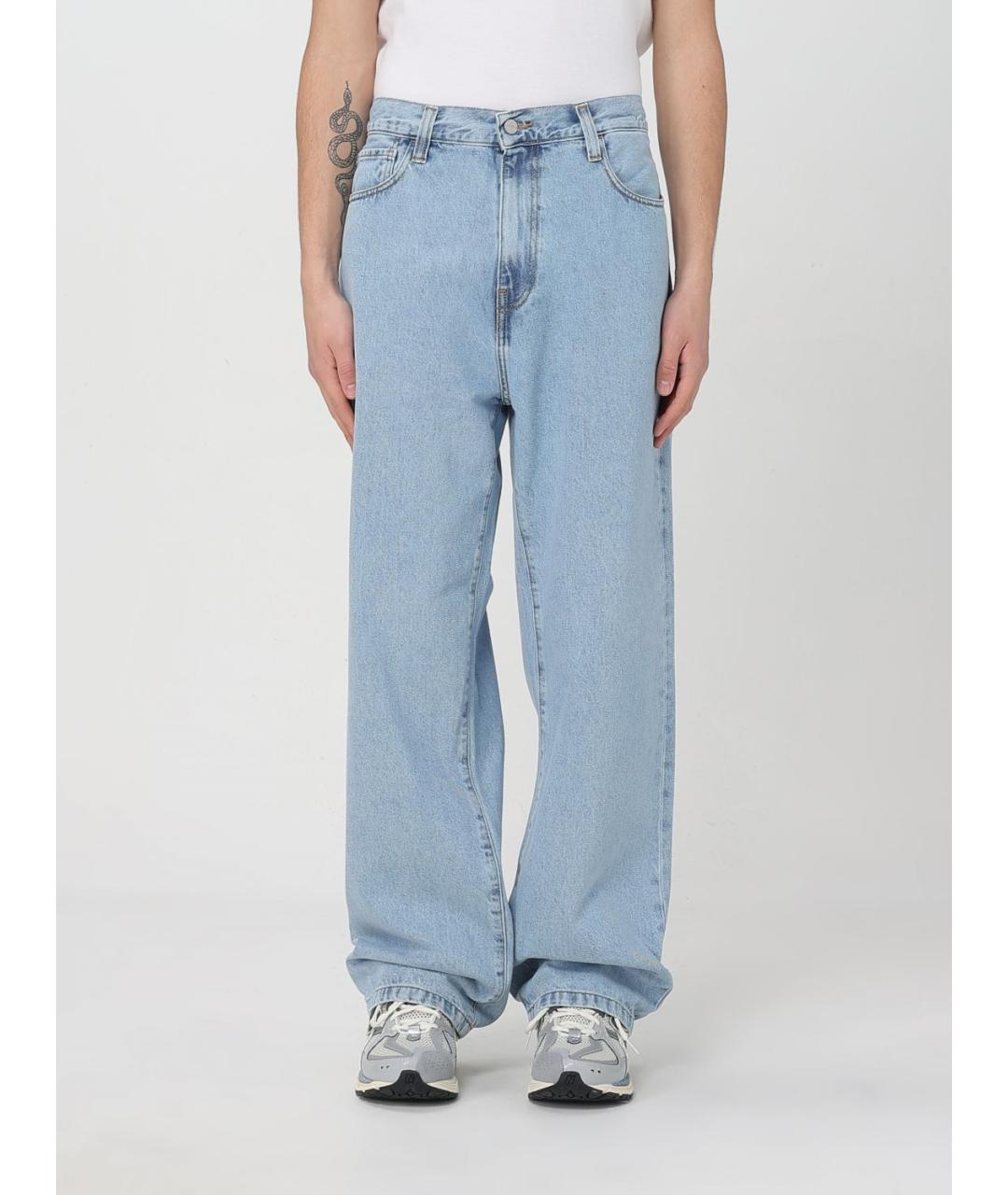 CARHARTT WIP Голубые прямые джинсы, фото 2