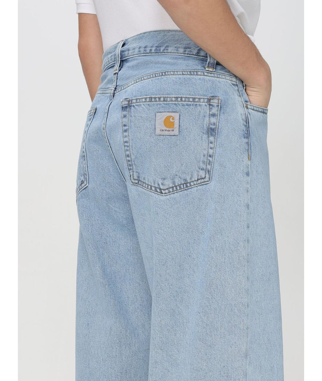 CARHARTT WIP Голубые прямые джинсы, фото 5