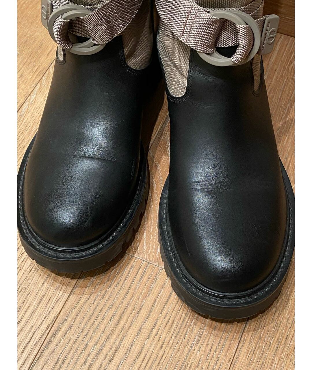 CHRISTIAN DIOR Черные кожаные сапоги, фото 4