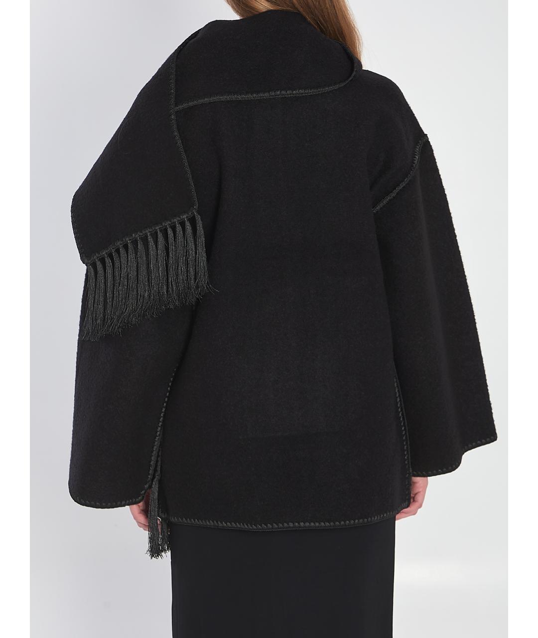 TOTEME Черное шерстяное пальто, фото 4