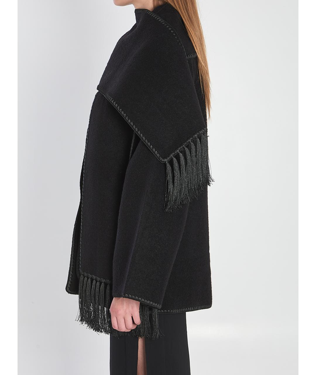 TOTEME Черное шерстяное пальто, фото 3