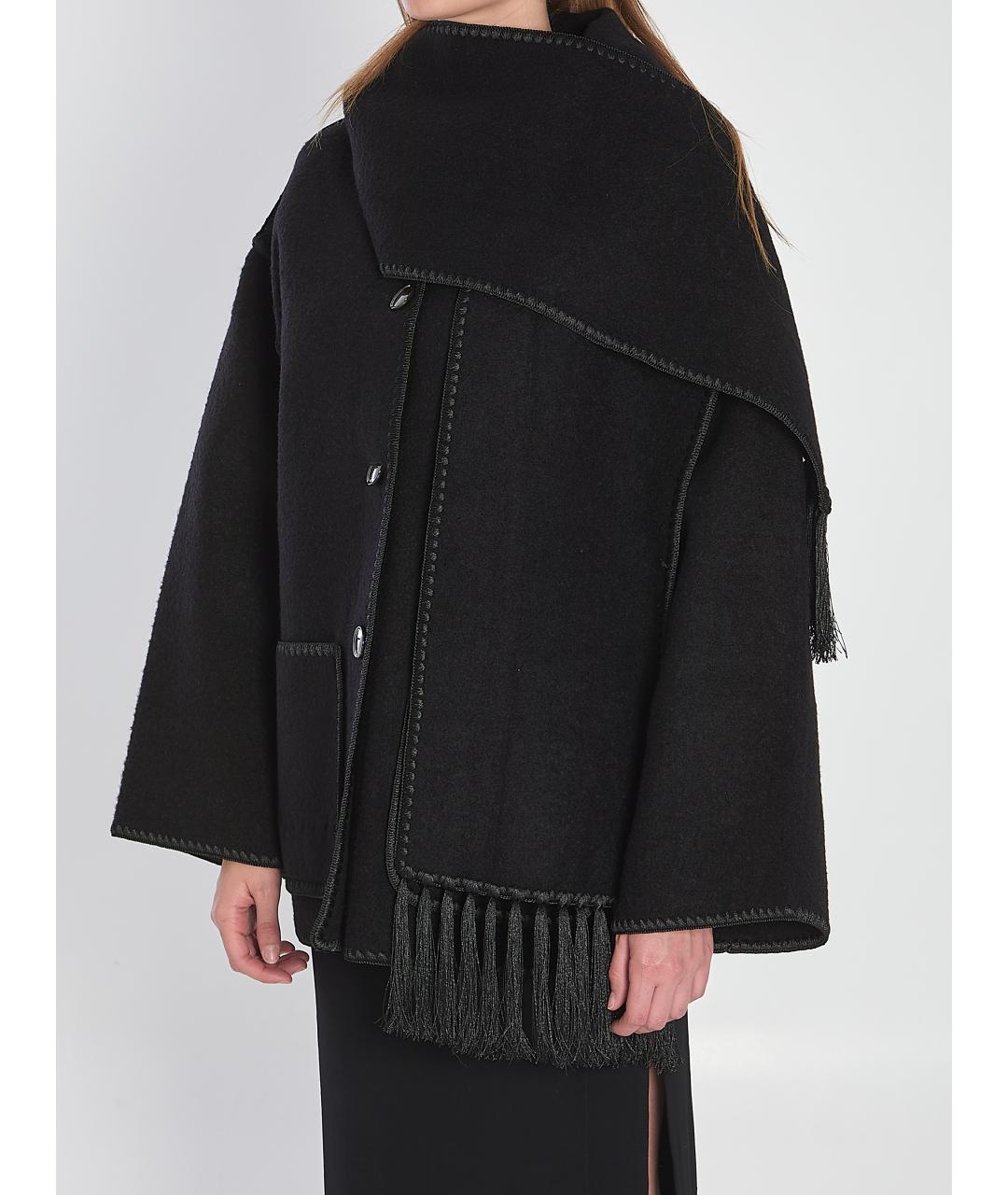 TOTEME Черное шерстяное пальто, фото 2