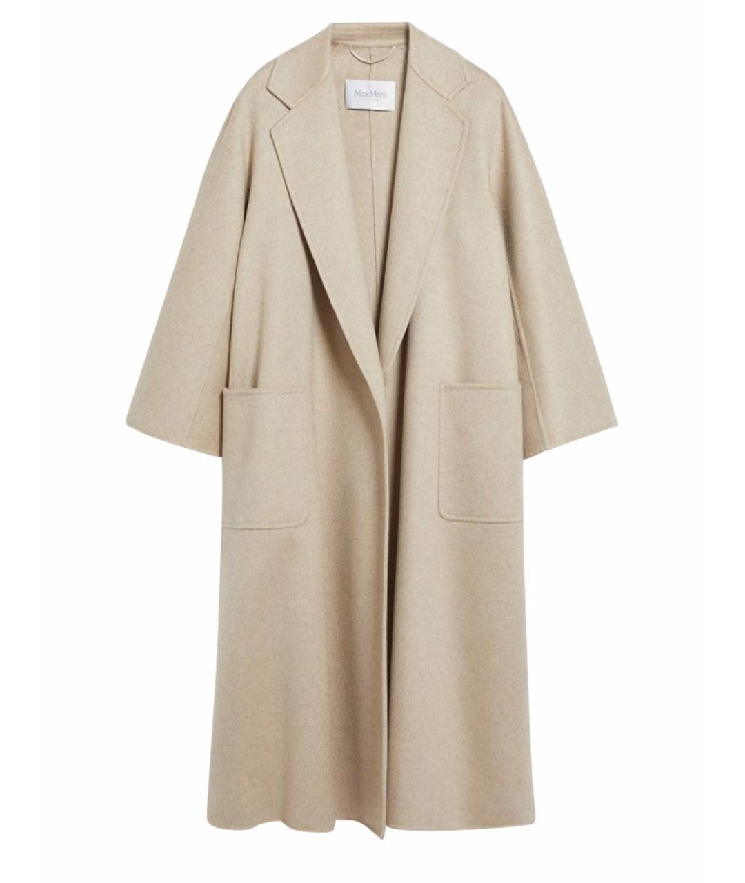 MAX MARA Бежевое кашемировое пальто, фото 1