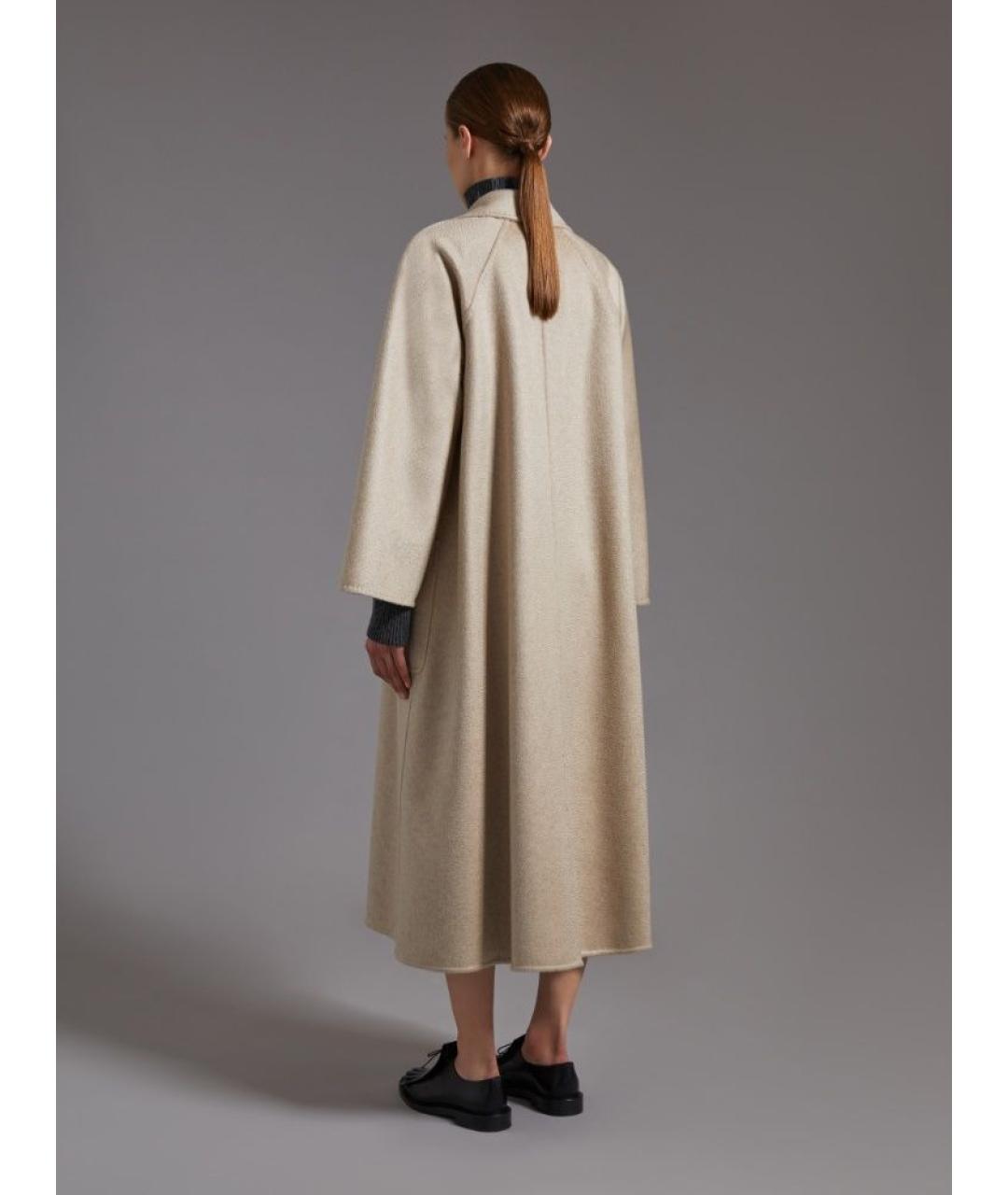 MAX MARA Бежевое кашемировое пальто, фото 3