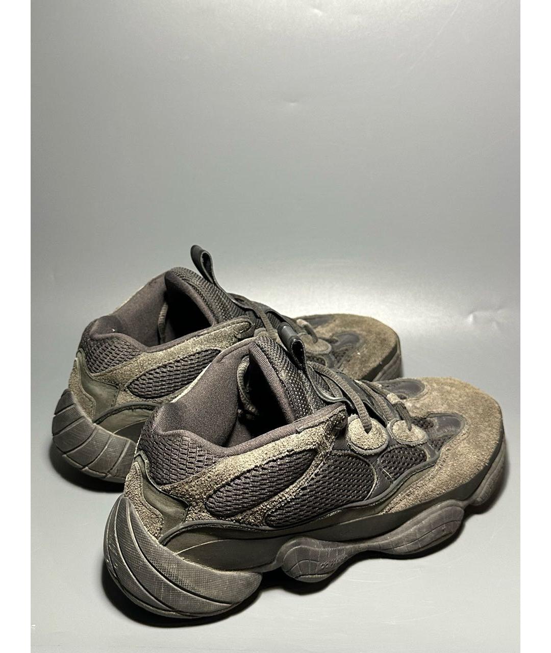 ADIDAS YEEZY Черные замшевые низкие кроссовки / кеды, фото 6