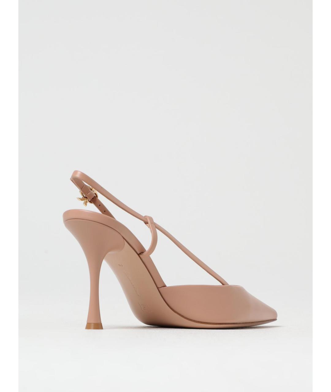 GIANVITO ROSSI Розовые кожаные туфли, фото 3