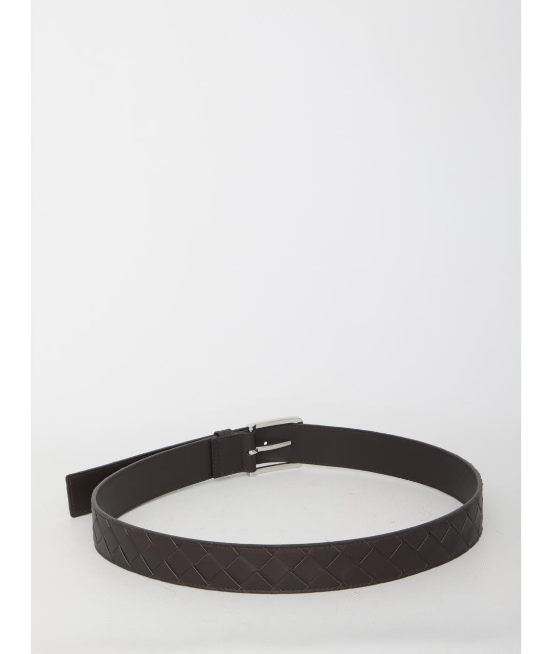 BOTTEGA VENETA Черный кожаный ремень, фото 2
