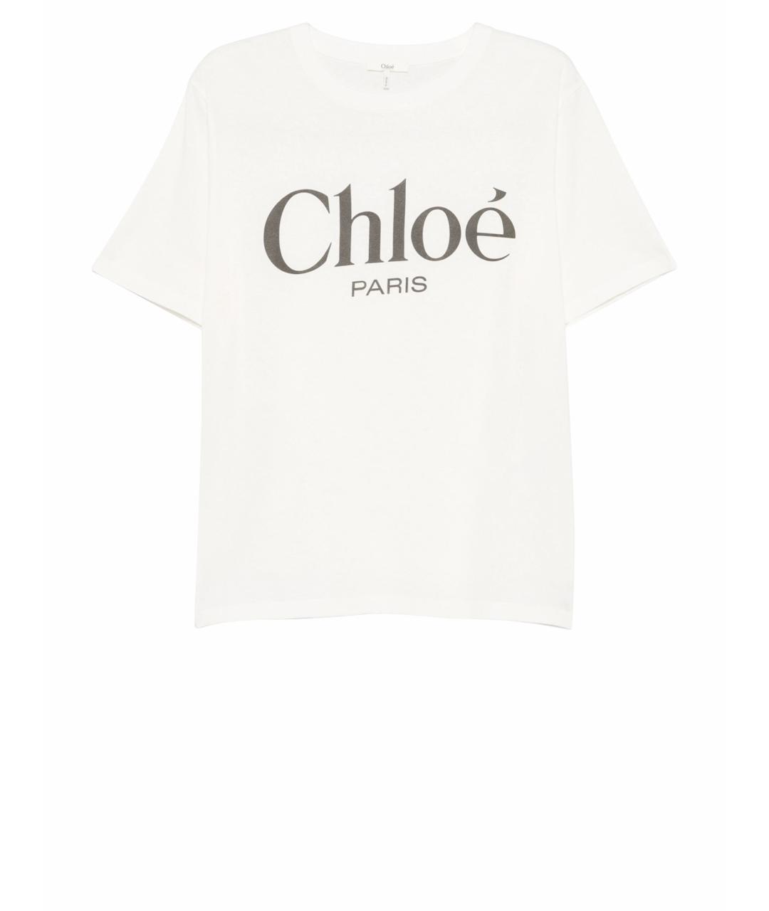 CHLOE Белая хлопковая футболка, фото 1