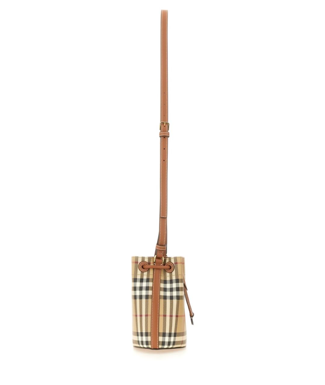 BURBERRY Бежевая сумка тоут из искусственной кожи, фото 3