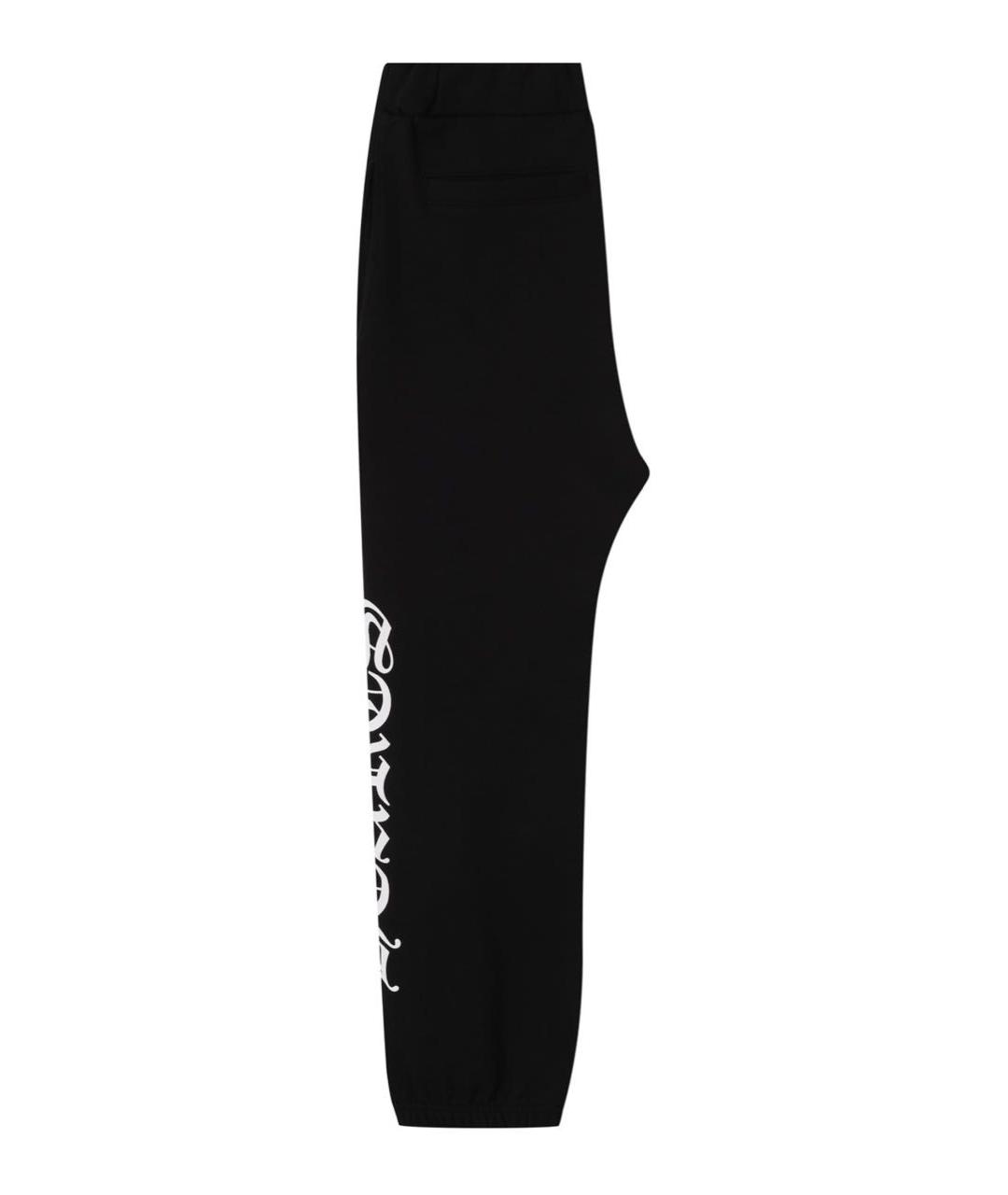CHROME HEARTS Черные хлопковые повседневные брюки, фото 2