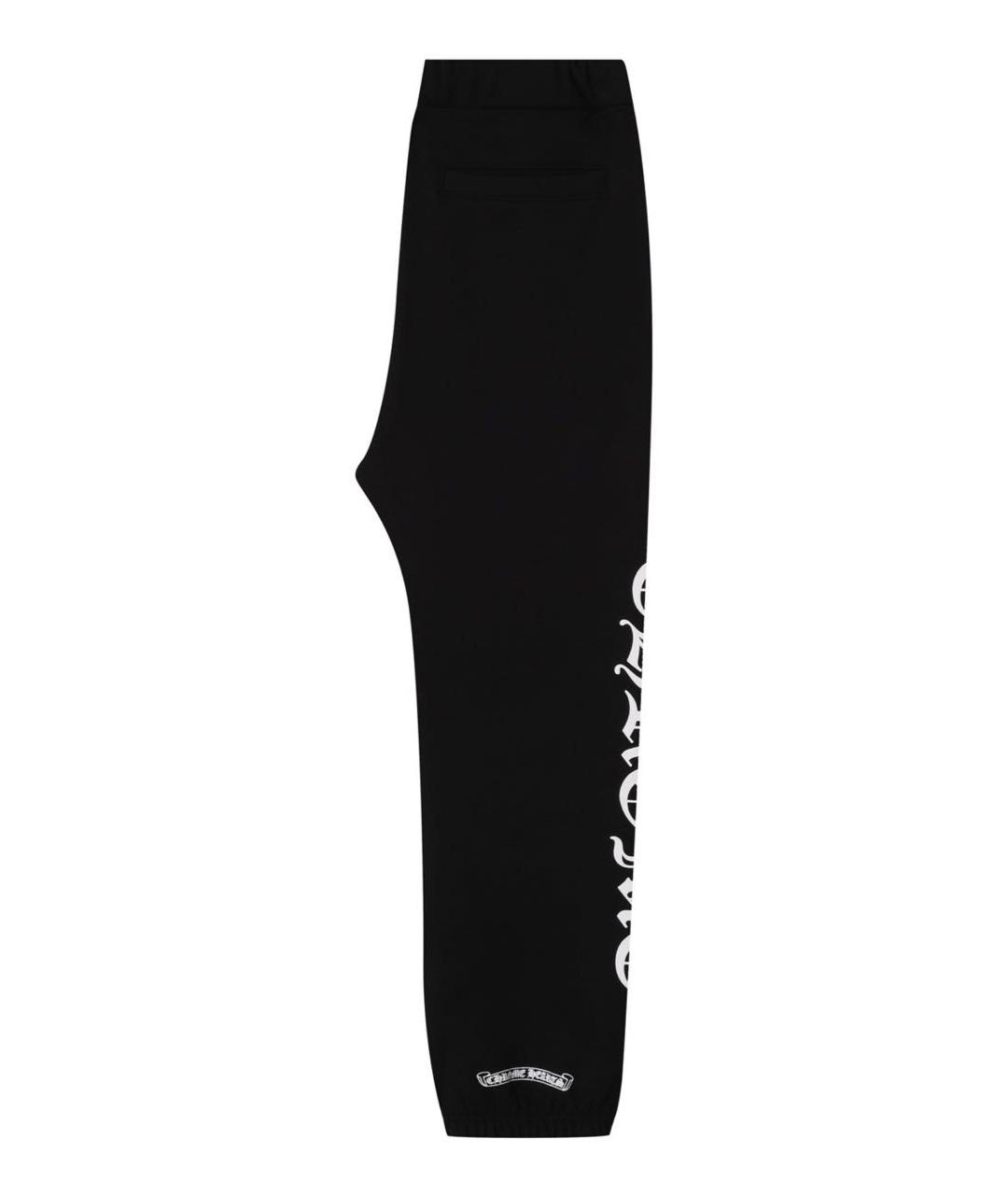CHROME HEARTS Черные хлопковые повседневные брюки, фото 3