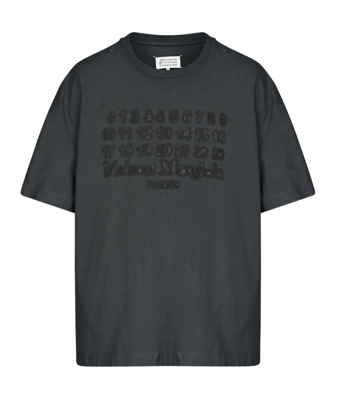 MAISON MARGIELA Серая хлопковая футболка, фото 1