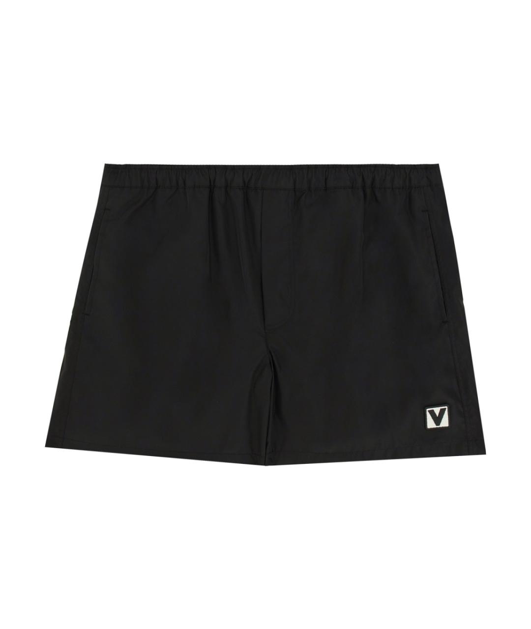 VALENTINO Черные полиамидовые плавки, фото 1