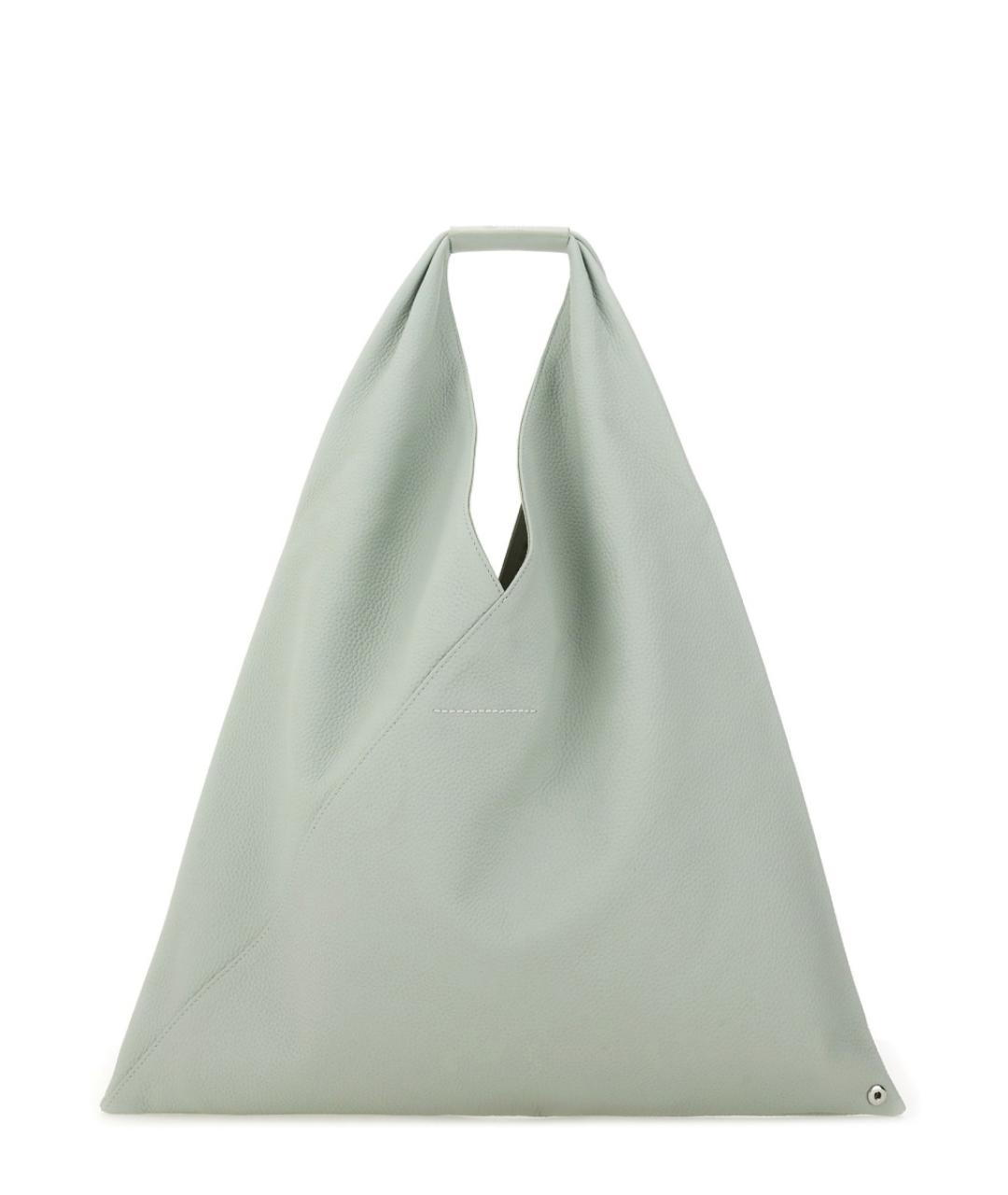 MM6 MAISON MARGIELA Серая кожаная сумка тоут, фото 3