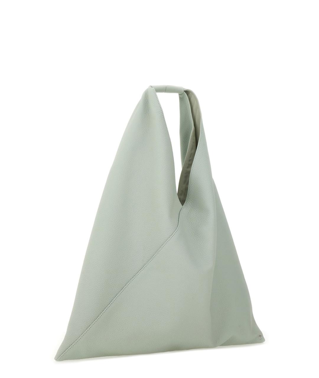 MM6 MAISON MARGIELA Серая кожаная сумка тоут, фото 2