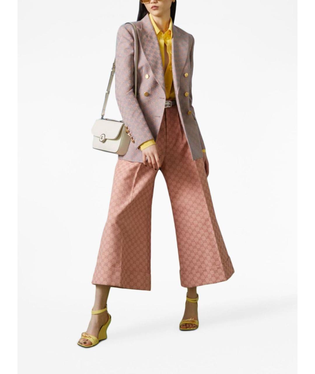 GUCCI Желтая шелковая рубашка, фото 4