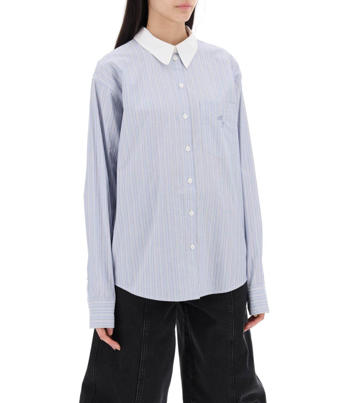 ACNE STUDIOS Голубая хлопковая рубашка, фото 2