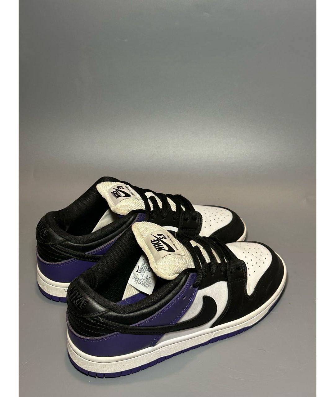 NIKE Фиолетовые кожаные кроссовки, фото 6