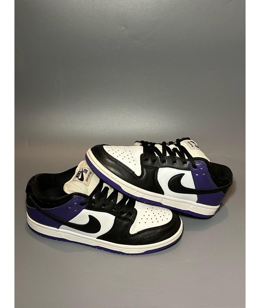 NIKE Фиолетовые кожаные кроссовки, фото 7