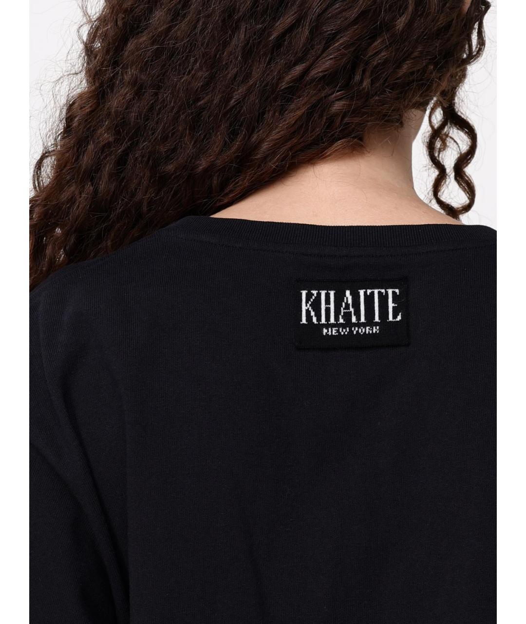 KHAITE Черная футболка, фото 6
