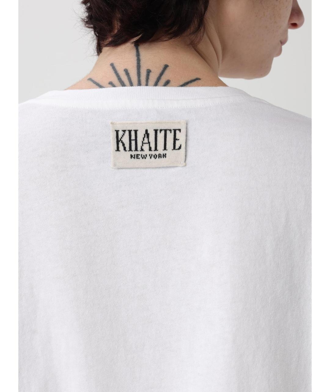 KHAITE Белая футболка, фото 6