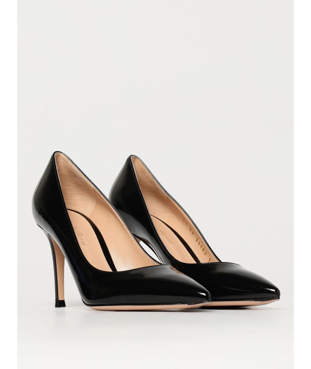 GIANVITO ROSSI Черные туфли из лакированной кожи, фото 2