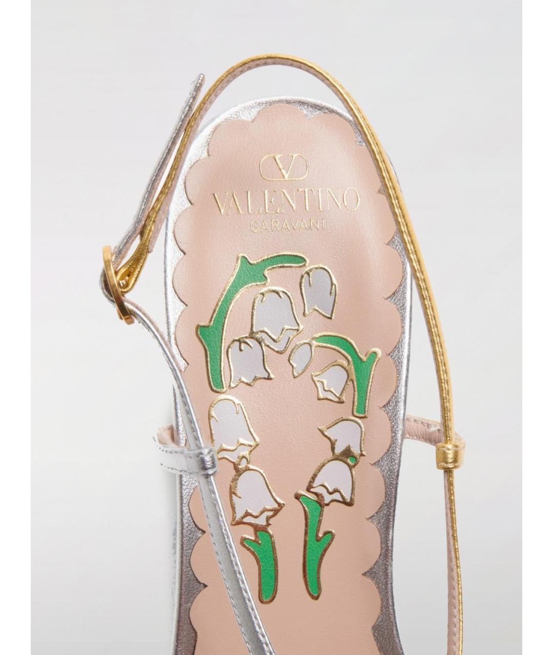 VALENTINO Мульти текстильные туфли, фото 4